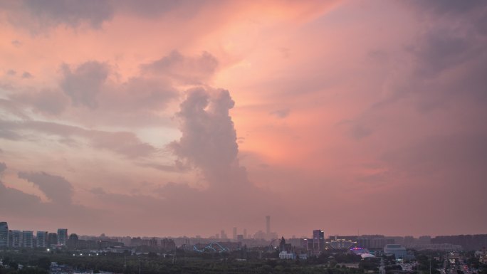 北京欢乐谷落日