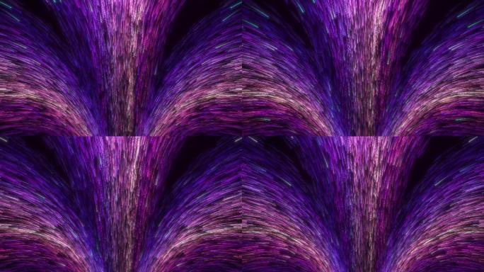 紫色瀑布流粒子
