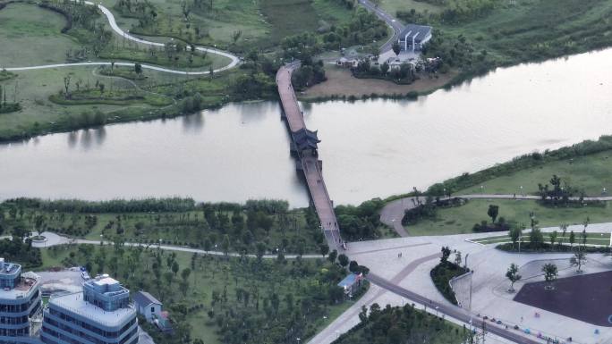 玉环 楚门 芦蒲 新城 航拍 城市公园