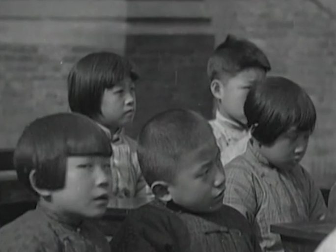 1929年上海儿童上课