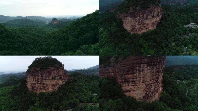 麦积山航拍