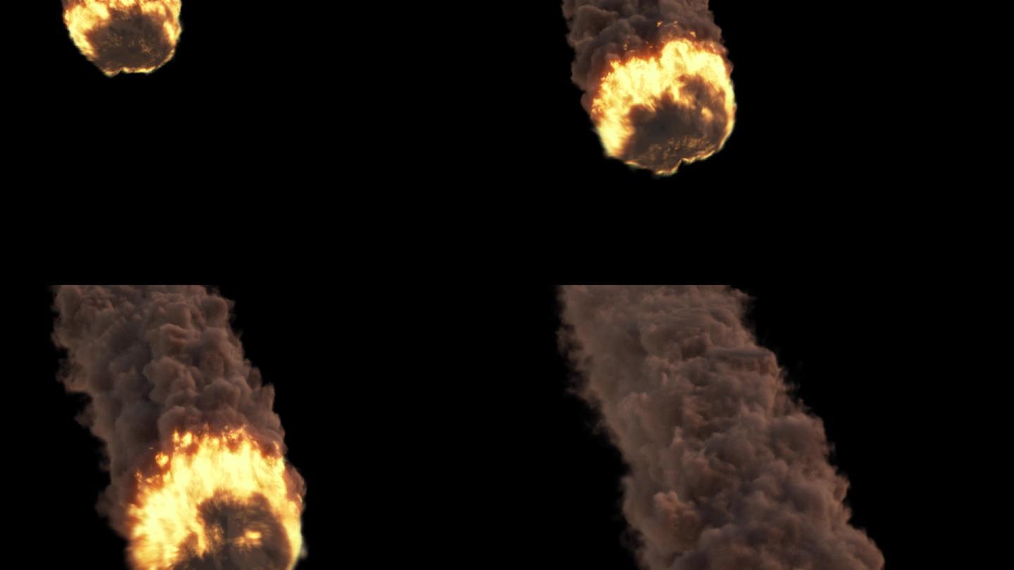 陨石落向地球---特效|影视|后期/剪辑|Milk做动画 - 原创作品 - 站酷 (ZCOOL)