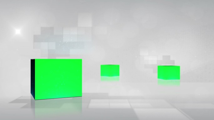 动画立方体与色度键转动