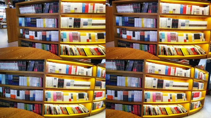 4K高清实拍西安昆明池图书阅览室