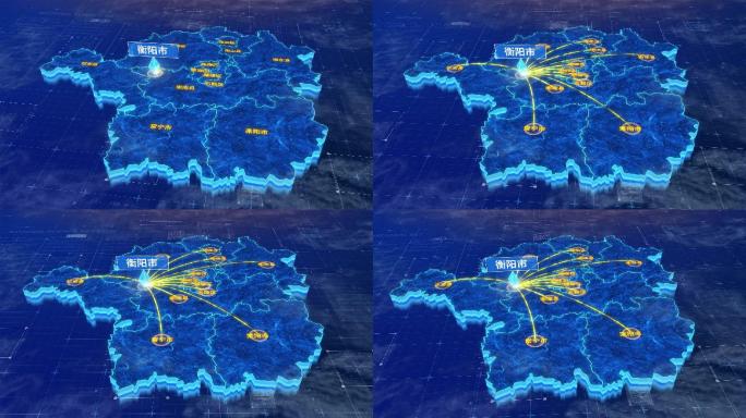 衡阳市辐射全市网络地图