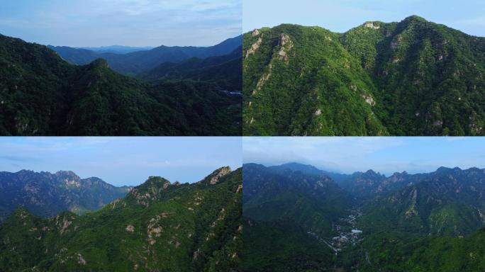 [4K]航拍素材.怀柔范崎路山顶环拍