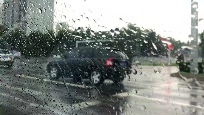 下雨车窗4k