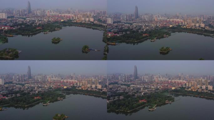 济南大明湖风光4K视频素材