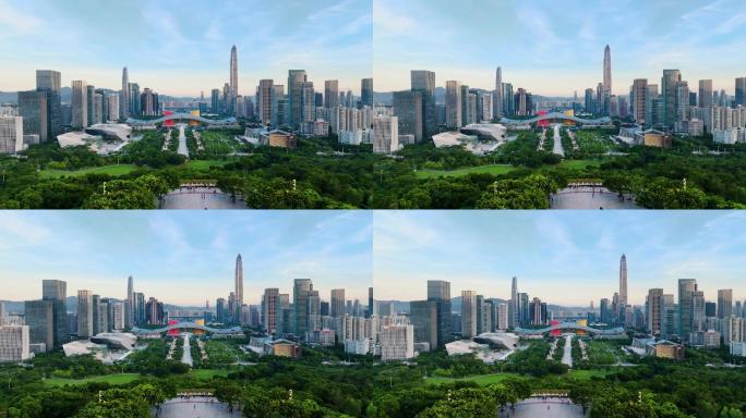 2022航拍深圳市民中心