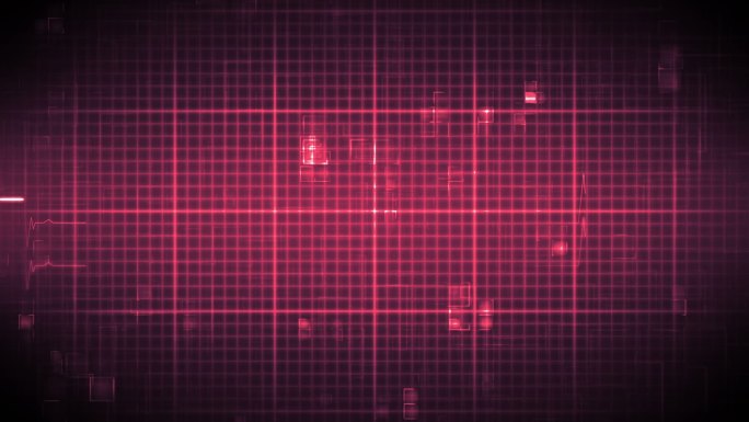 快速心率移动的数字网格背景在粉红色
