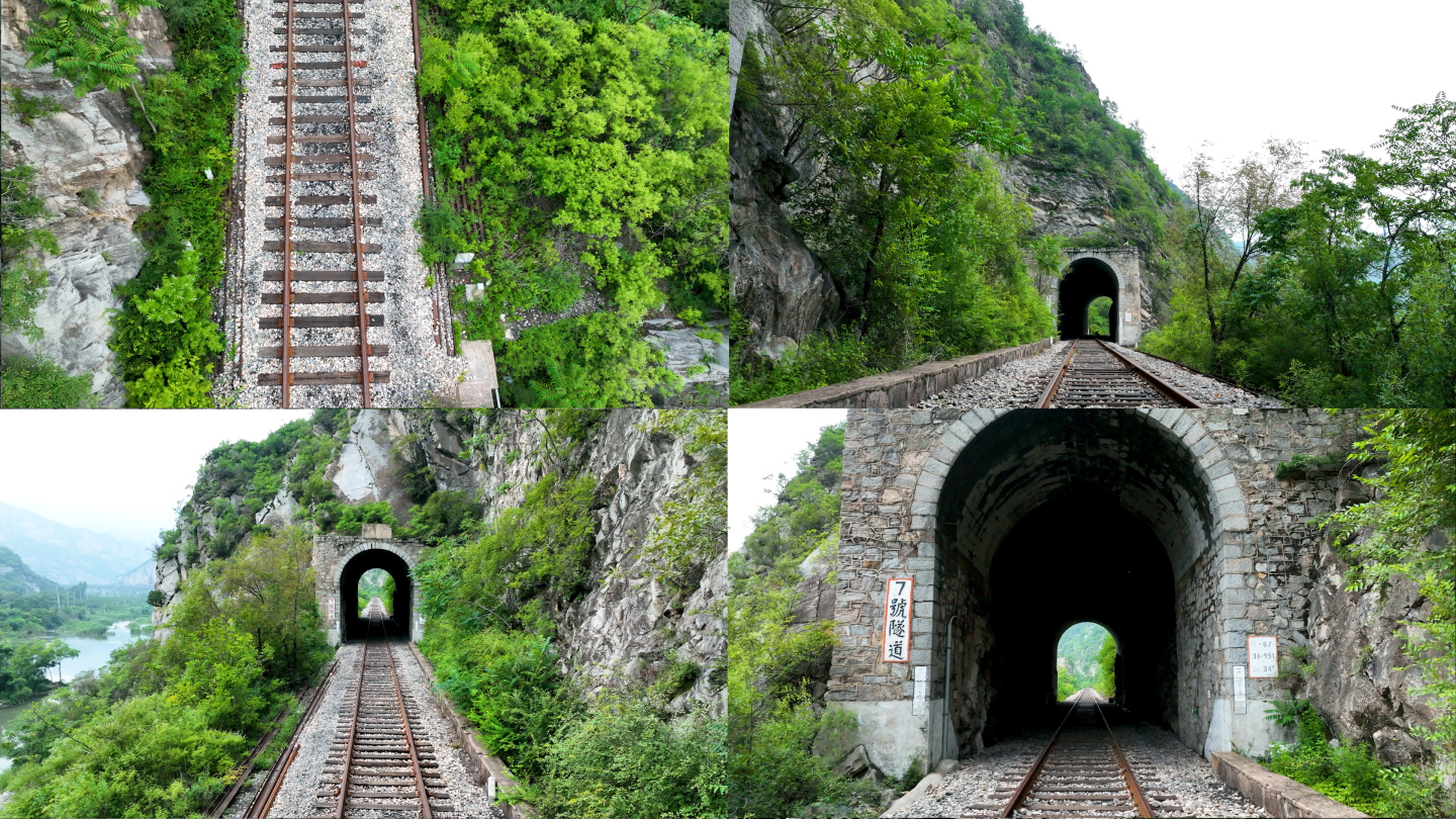 山中废弃的铁道隧道