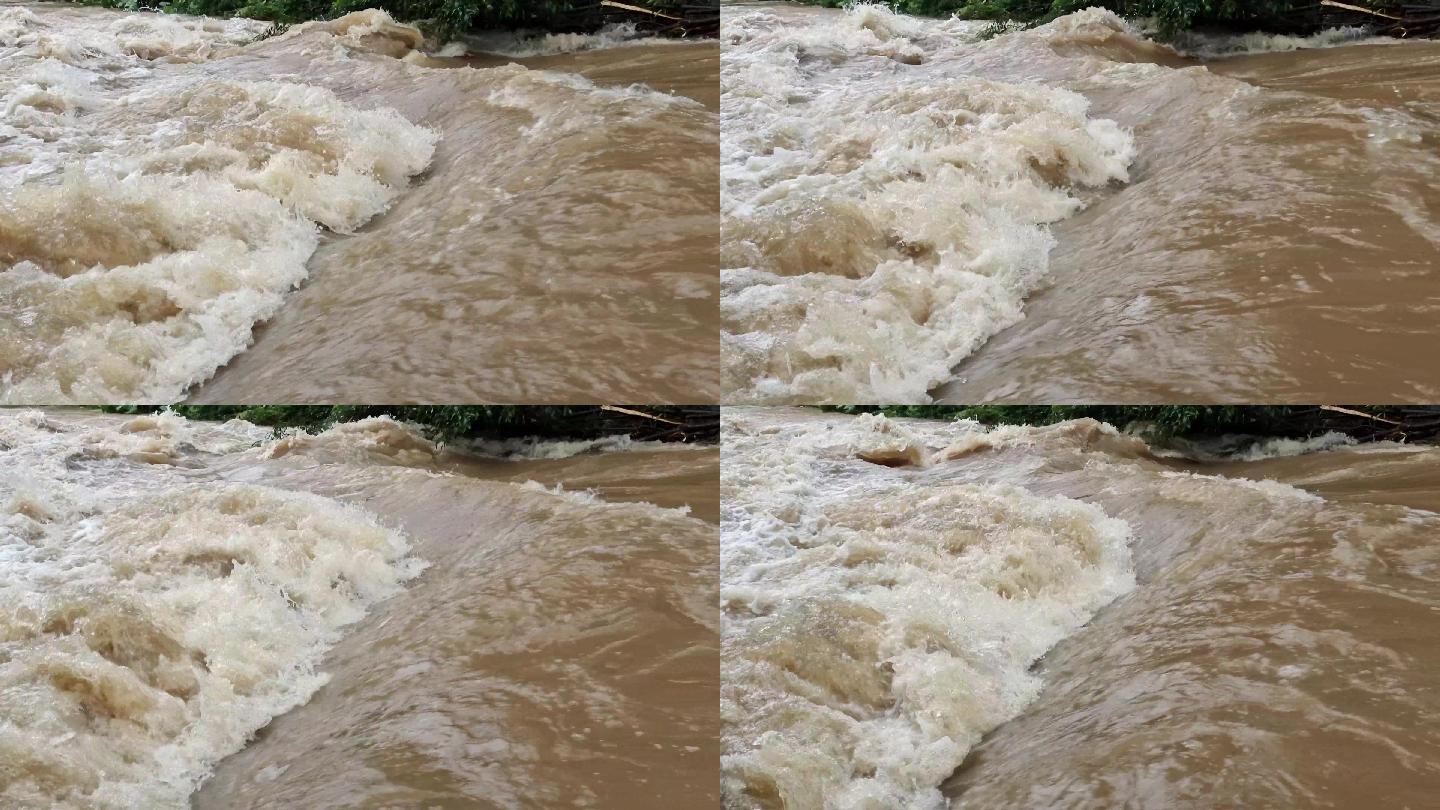 风雨洪水发河涝小河水满满台风雨河泥石流