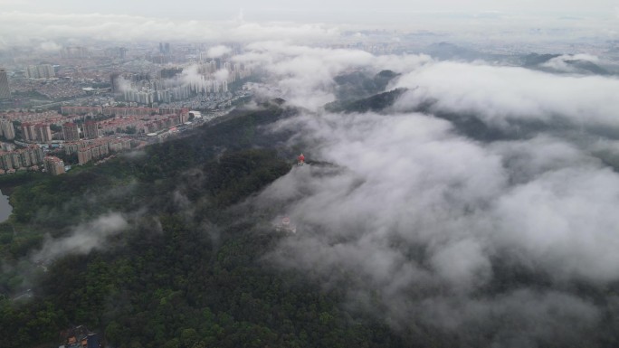 东莞东城旗峰山云海