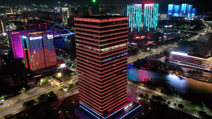 南沙 蕉门公园 夜景