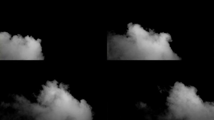 烟雾流动动画特效干冰雾态雾状喷雾消散