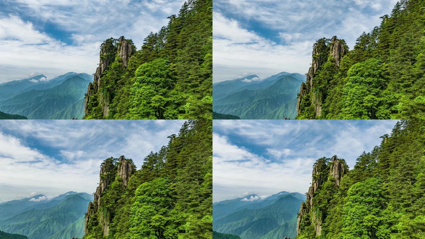 江西羊狮慕大范围移动延时摄影山峰5