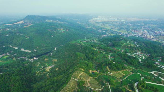 航拍内江市大山山区