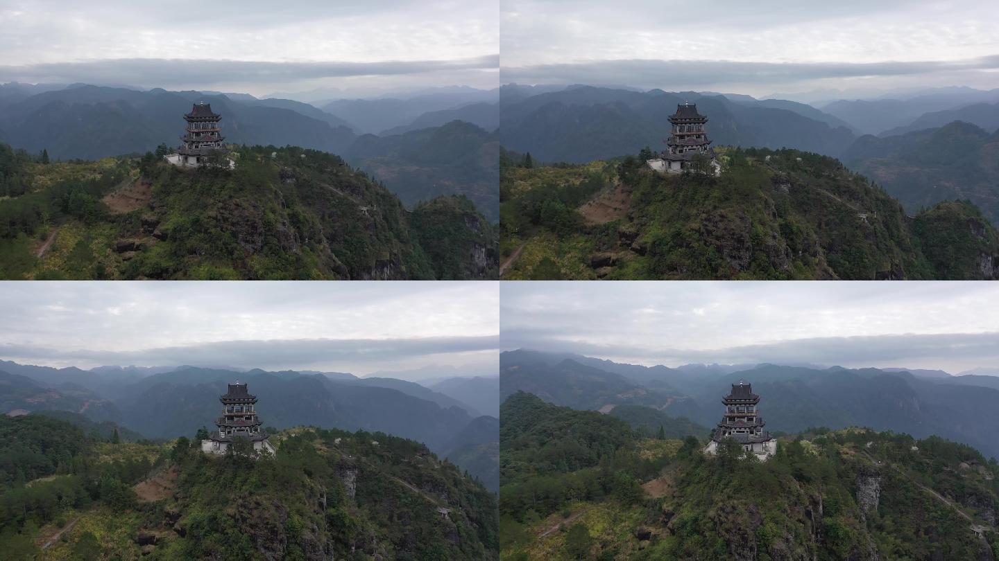 原创 福建宁德周宁县陈峭村景区航拍风光