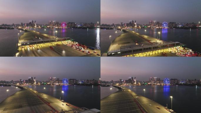宝安中心沿江高速夜景