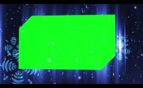 蓝色银河背景与显色键视频素材