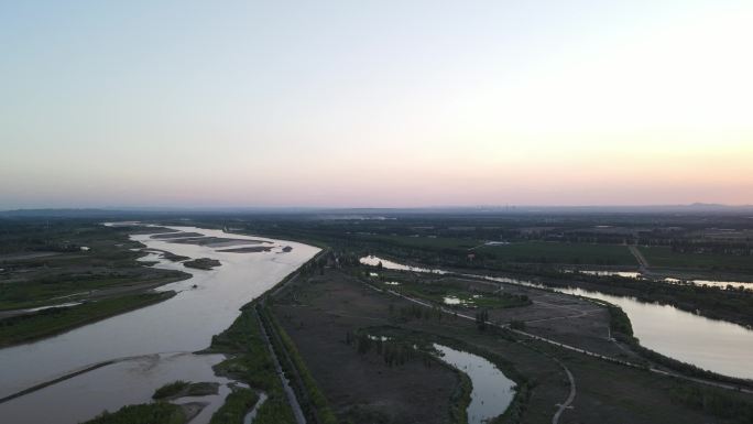 河道航拍