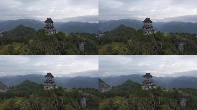 原创 福建宁德周宁县陈峭村景区航拍风光