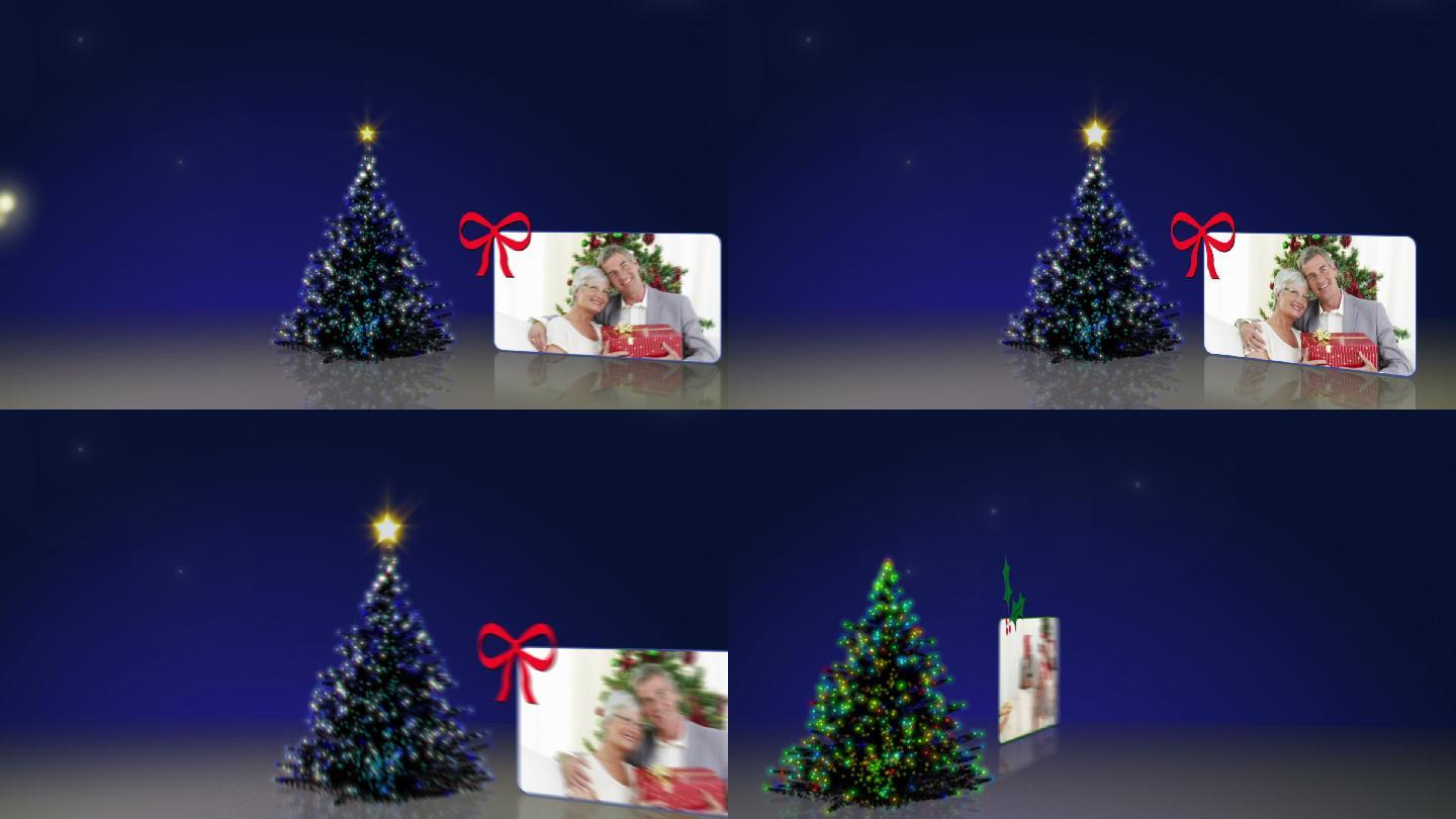 一家人过圣诞节视频动画特效