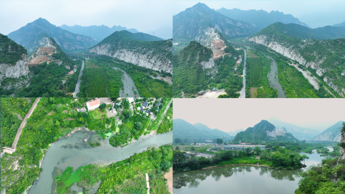 门头沟景色航拍