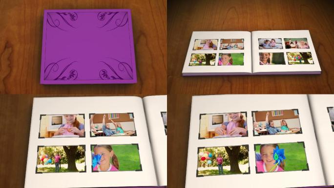 动画的紫罗兰书与孩子