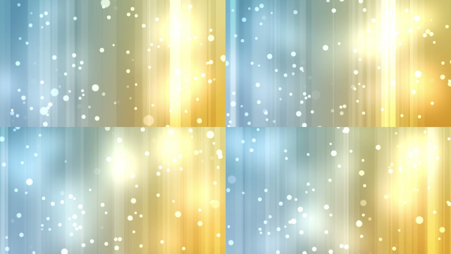 黄色和蓝色的光束和闪亮的星星映衬着五彩缤纷的背景