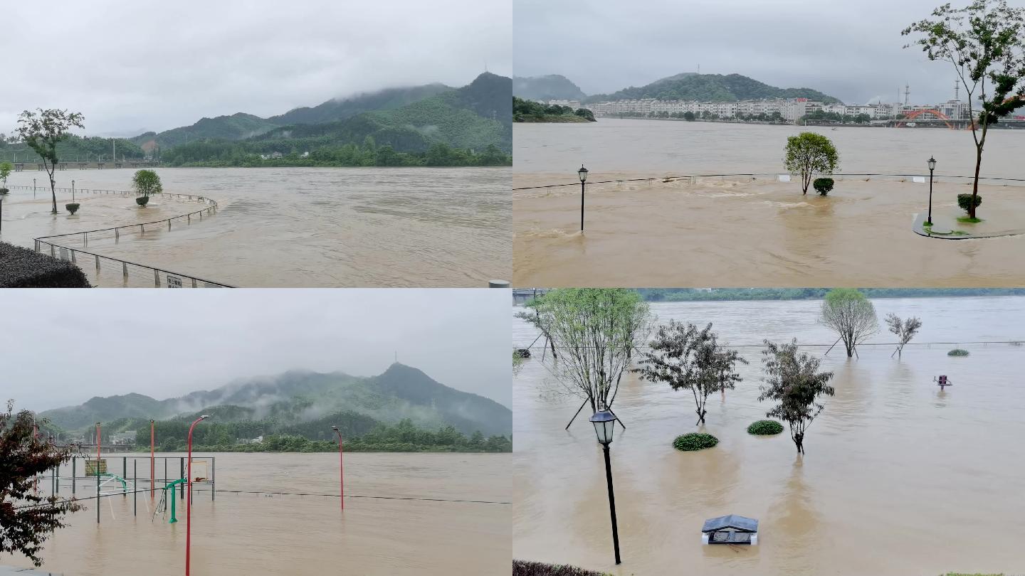 华埠水灾涨洪水