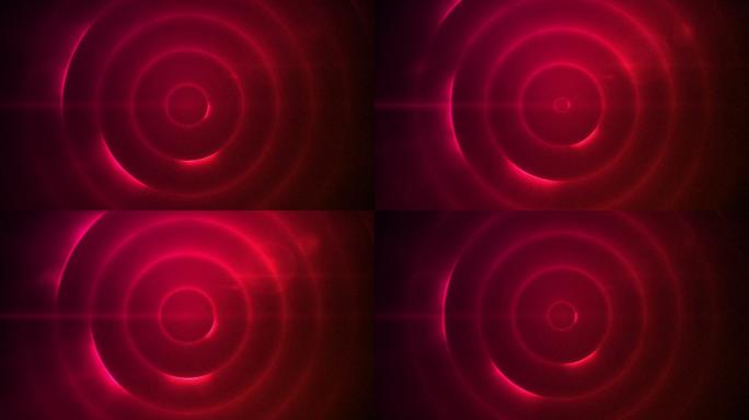 移动的圆圈闪烁红色的灯动画特效