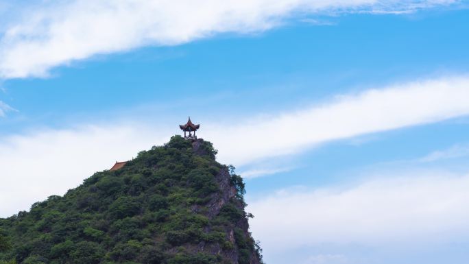 云南澄江抚仙湖笔架山延时摄影