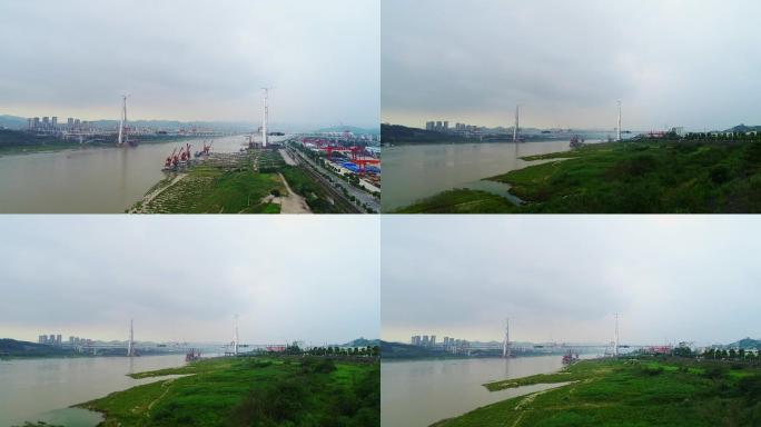 重庆市白居寺大桥建设中