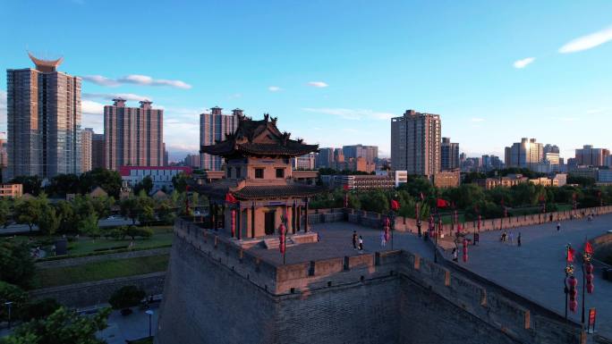 西安明城墙东南角历史建筑文物文化陕西日报