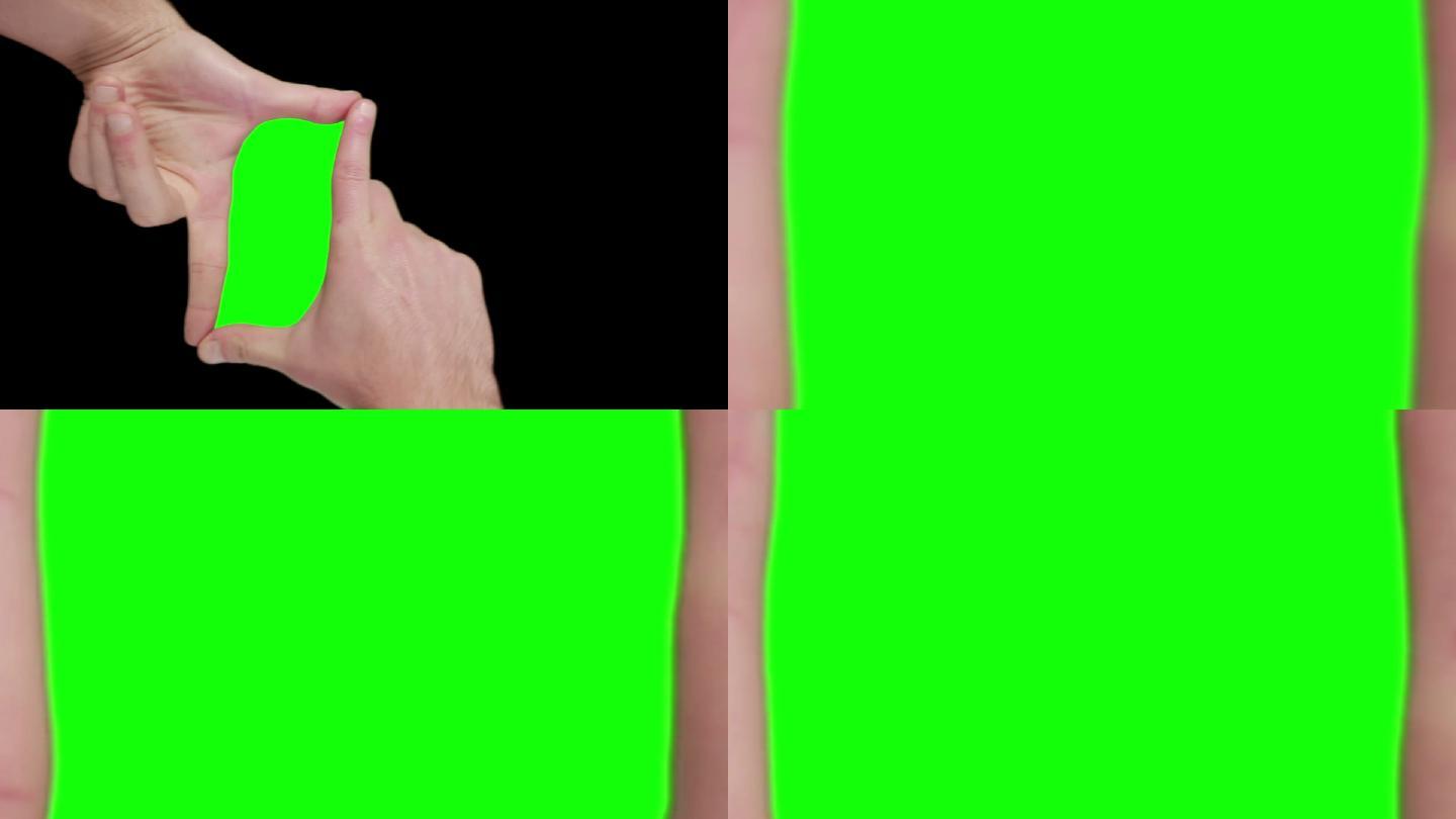 绿色的屏幕变成了黑色的背景
