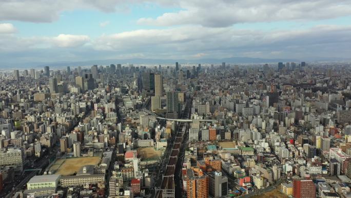 原创 日本大阪都市天际线航拍