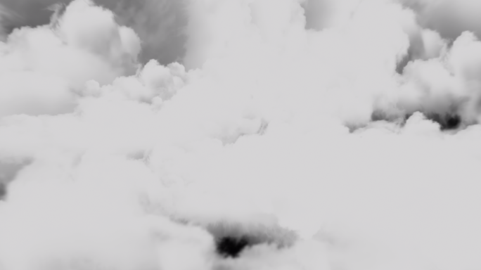 穿梭云层视频素材（带通道）