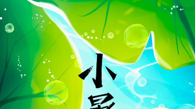 原创4K小暑传统节日企业微信朋友圈15s