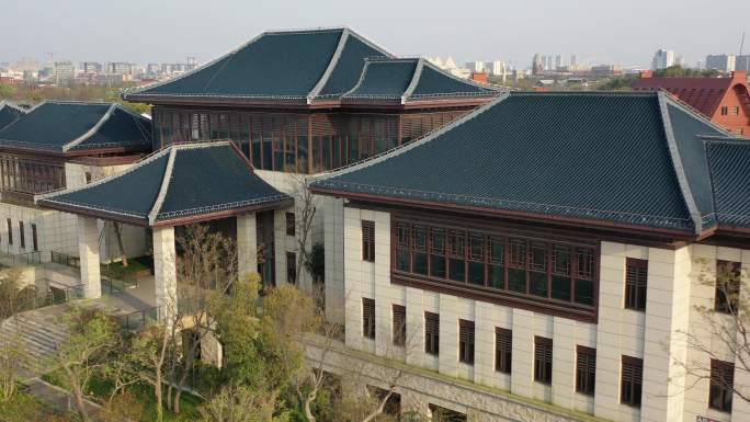4K原素材-航拍上海广富林古文化遗址