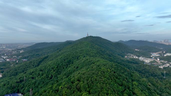 4K长沙城市岳麓山航拍视频