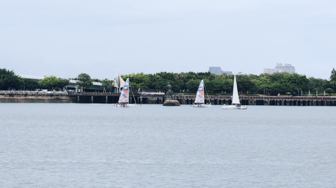 4k 五缘湾 游艇港 游艇帆船 海上活动