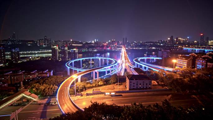 苏家坝立交夜景延时