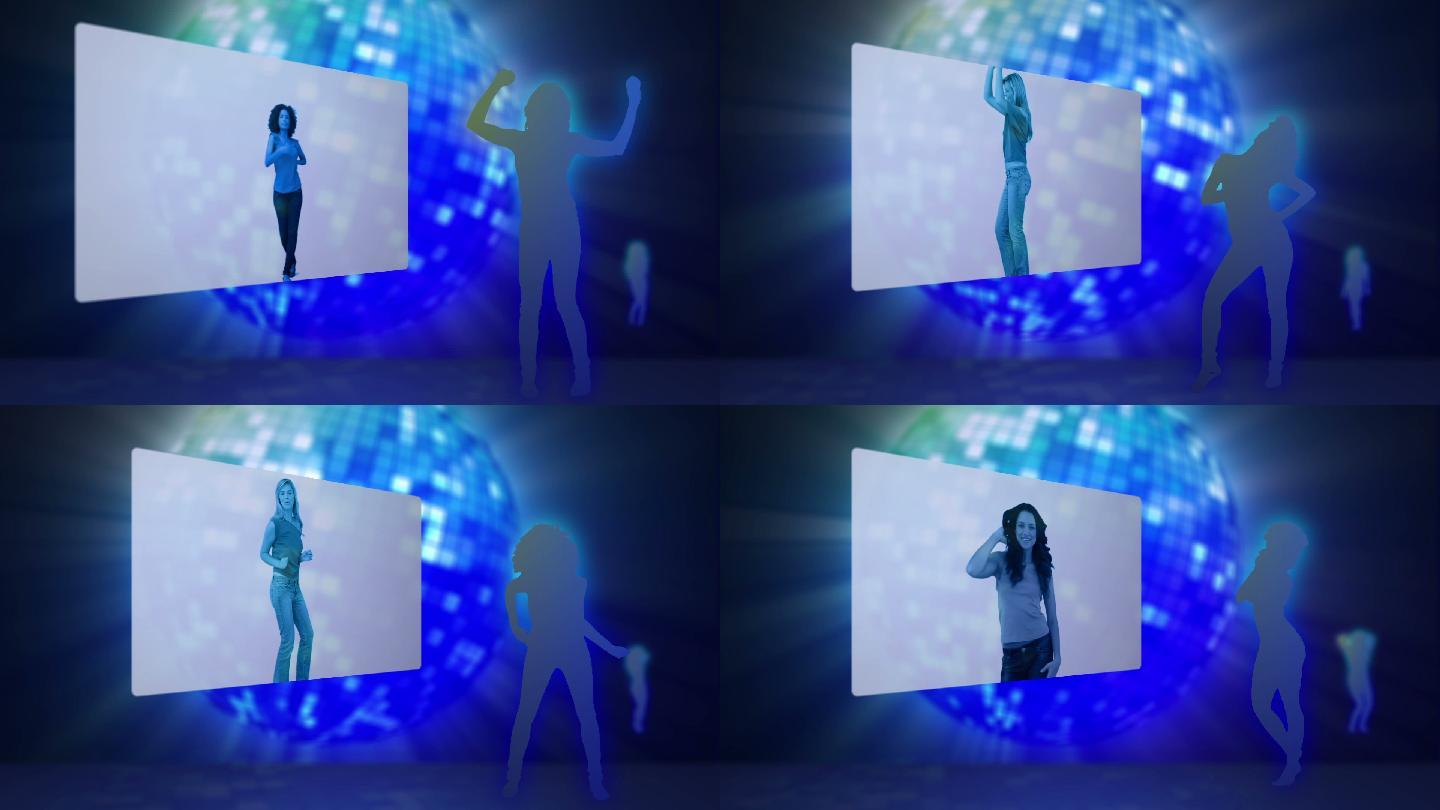 女人跳舞的动画视频