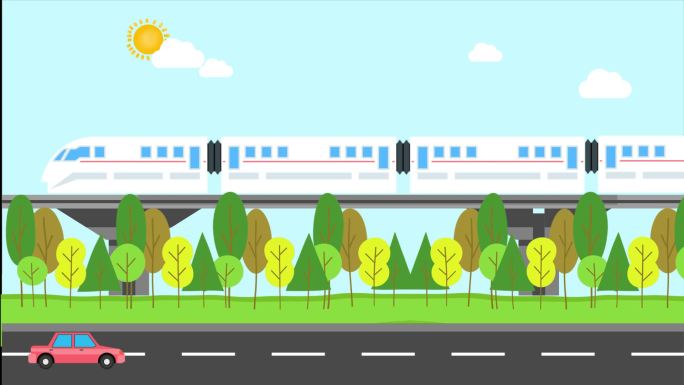循环动画高铁