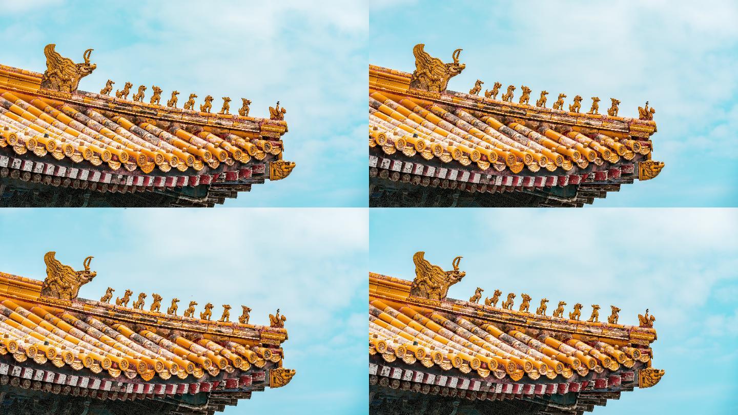 【8K】北京故宫太和殿屋脊兽延时摄影