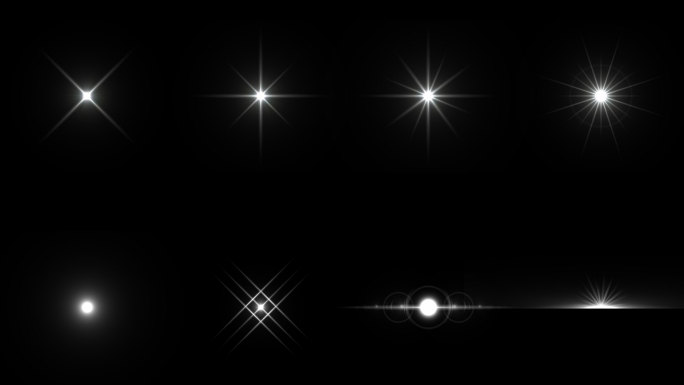 8组 光效 光点光效 带通道 无缝循环