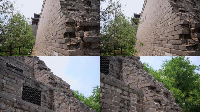 断掉的城墙残垣断壁破坏的古建筑