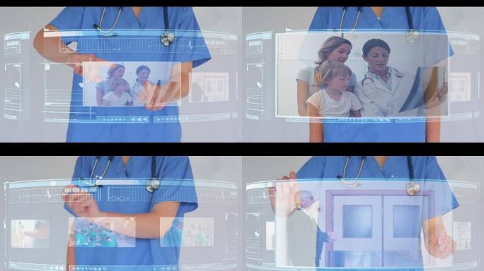 医生点名通过全息互动视频菜单提供各种医疗情况