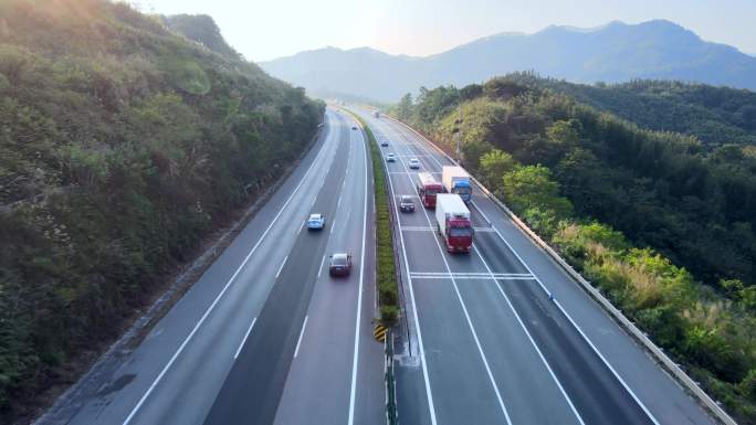 高速公路航拍